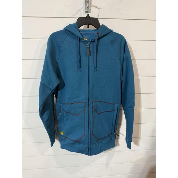 Under Armour Other - Under Armour Men's Loose Small Full Zip Hoodie Teal Zip Pockets